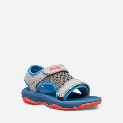 Teva Psyclone XLT - Kids' Teva Hiking Sandals - Deep Grey / Dark Blue | India (QYZB82739)